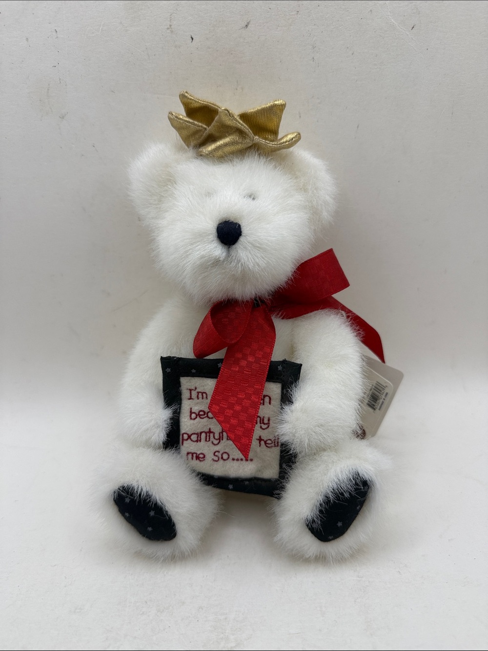Boyds Bears RAZZ Bearies Queen Because My Pantyhose Tell Me So Plush Collectible